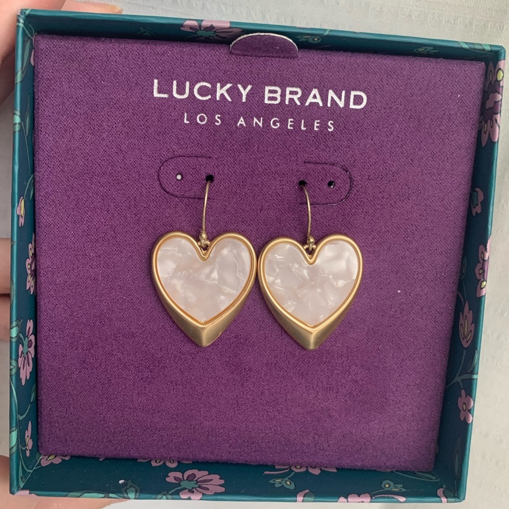 Lucky Brand Heart Earrings